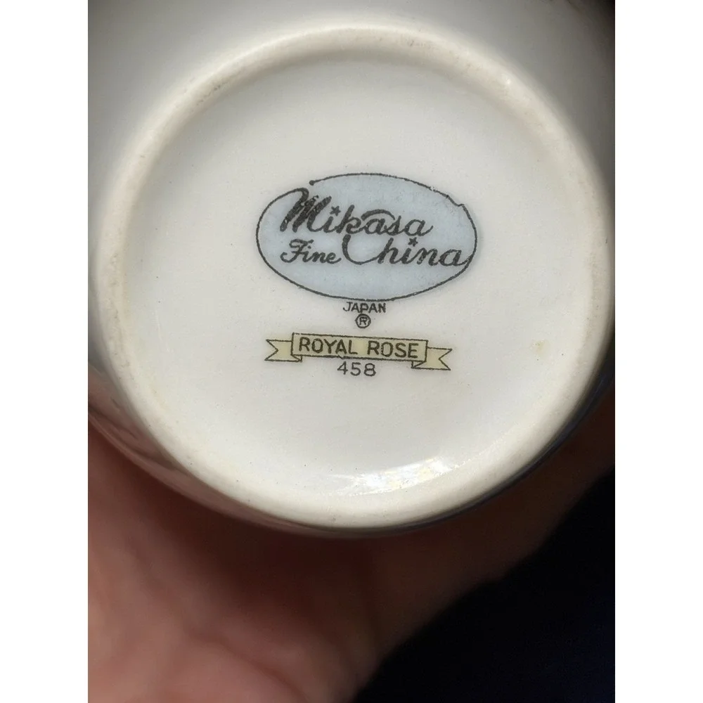 VTG Mikasa Fine China Royal Rose Creamer Japan #485 [Y]